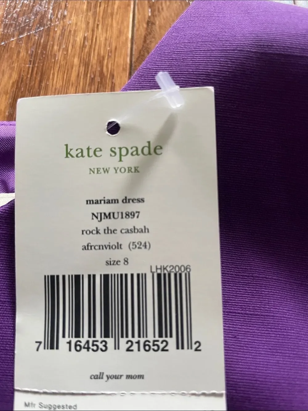 Kate Spade Purple Sleeveless Mariam Shift Dress Women’s Sz 8 NWT